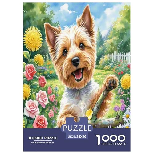 Irischer Terrier 1000-teiliges Kleine Tierhunde Puzzles Premium Quality Pädagogisch - Home Room Decoration Unterhaltung Für Erwachsene Und Kinder Wertvoll Geschenk Für 38x26cm/1000pcs Irischer Terrier 1000-teiliges Kleine Tierhunde Puzzles Premium Quality Pädagogisch - Home Room Decoration Unterhaltung Für Erwachsene Und Kinder Wertvoll Geschenk Für 38x26cm/1000pcs von MMDASBVPE