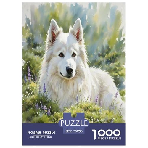Japanischer spitzer Nasenhund 1000 Teile Kleine Tierhunde Puzzles Premium Quality Familienspiel - Home Room Decoration Erwachsene Und Kinder Wertvoll Geschenk Für 70x50cm/1000pcs von MMDASBVPE
