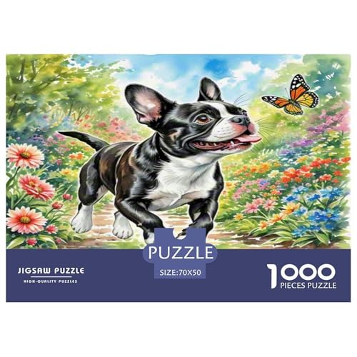 Japanischer spitzer Nasenhund 1000 Teile Kleine Tierhunde Puzzles Premium Quality Familienspiel - Home Room Decoration Erwachsene Und Kinder Wertvoll Geschenk Für 70x50cm/1000pcs von MMDASBVPE