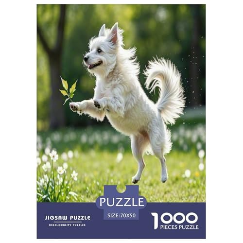 Japanischer spitzer Nasenhund 1000 Teile Kleine Tierhunde Puzzles Premium Quality Pädagogisch - Home Room Decoration Erwachsene Und Kinder Wertvoll Geschenk Für 70x50cm/1000pcs von MMDASBVPE