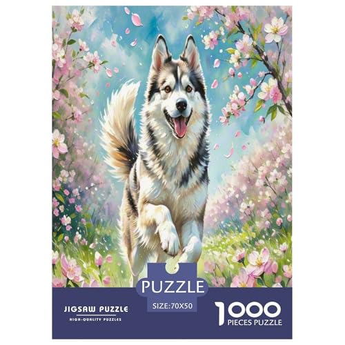 Japanischer spitzer Nasenhund 1000 Teile Kleine Tierhunde Puzzles Premium Quality Pädagogisch - Home Room Decoration Erwachsene Und Kinder Wertvoll Geschenk Für 70x50cm/1000pcs von MMDASBVPE