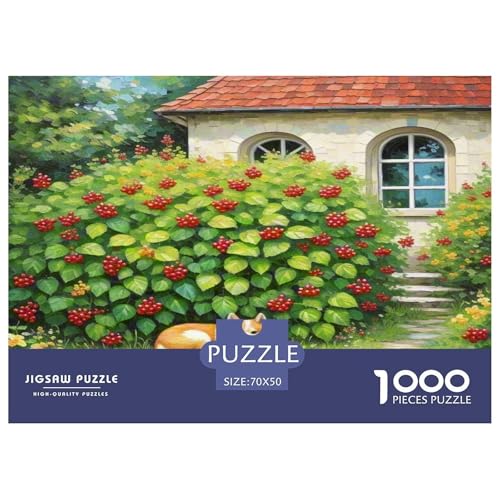Japanischer spitzer Nasenhund 1000-teiliges Kleine Tierhunde Puzzles Premium Quality Familienspiel - Home Room Decoration Erwachsene Und Kinder Geschenk Für Von 12 Jahren 70x50cm/1000pcs von MMDASBVPE