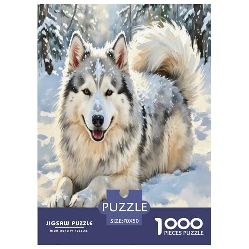 Japanischer spitzer Nasenhund 1000-teiliges Kleine Tierhunde Puzzles Premium Quality Familienspiel - Home Room Decoration Erwachsene Und Kinder Wertvoll Geschenk Für 70x50cm/1000pcs von MMDASBVPE