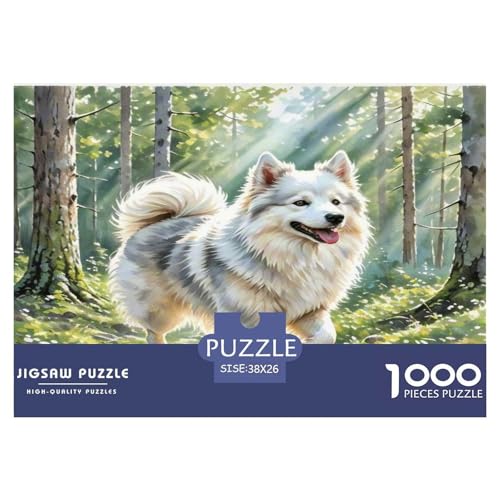 Japanischer spitzer Nasenhund 1000-teiliges Kleine Tierhunde Puzzles Premium Quality Pädagogisch - Home Room Decoration Erwachsene Und Kinder Geschenk Für Von 12 Jahren 38x26cm/1000pcs von MMDASBVPE