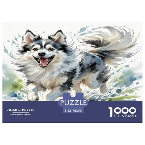 Japanischer spitzer Nasenhund 1000-teiliges Kleine Tierhunde Puzzles Premium Quality Pädagogisch - Home Room Decoration Erwachsene Und Kinder Wertvoll Geschenk Für 70x50cm/1000pcs von MMDASBVPE