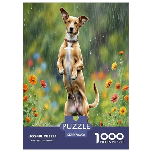 Kane Meme 1000-teiliges Kleine Tierhunde Puzzles Premium Quality Familienspiel - Home Room Decoration Für Erwachsene, Familien Passen Buntes Spielzeug 70x50cm/1000pcs von MMDASBVPE