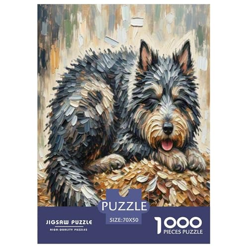 Kane Meme 1000-teiliges Kleine Tierhunde Puzzles Premium Quality Familienspiel - Home Room Decoration Für Erwachsene, Familien Passen Buntes Spielzeug 70x50cm/1000pcs von MMDASBVPE