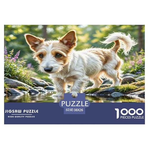 Kane Meme 1000-teiliges Kleine Tierhunde Puzzles Premium Quality Familienspiel - Home Room Decoration Für Erwachsene, Familien Passen Wertvoll Geschenk Für Kinder 38x26cm/1000pcs von MMDASBVPE