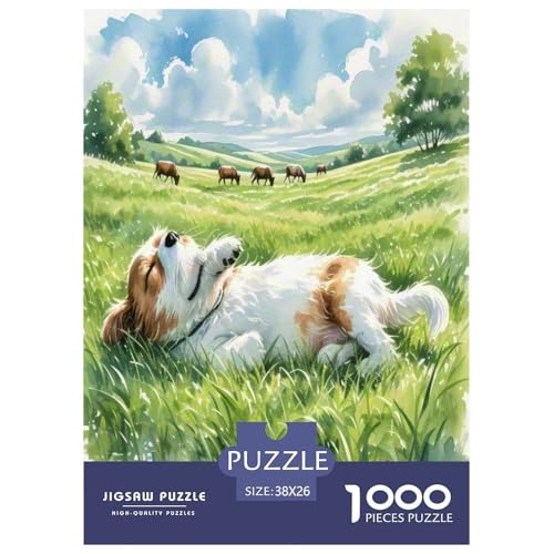 Kane Meme 1000-teiliges Kleine Tierhunde Puzzles Premium Quality Familienspiel - Home Room Decoration Unterhaltung Für Erwachsene Und Kinder Wertvoll Geschenk Für 38x26cm/1000pcs von MMDASBVPE