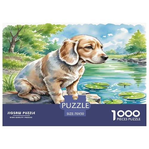 Kane Meme 1000-teiliges Kleine Tierhunde Puzzles Premium Quality Pädagogisch - Home Room Decoration Erwachsene Und Kinder Buntes Spielzeug 70x50cm/1000pcs von MMDASBVPE