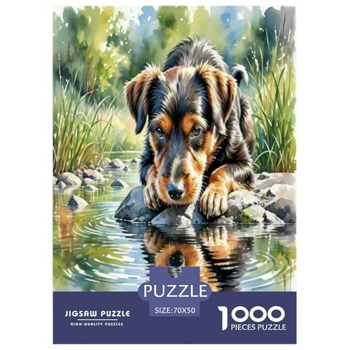 Kane Meme 1000-teiliges Kleine Tierhunde Puzzles Premium Quality Pädagogisch - Home Room Decoration Erwachsene Und Kinder Wertvoll Geschenk Für 70x50cm/1000pcs von MMDASBVPE