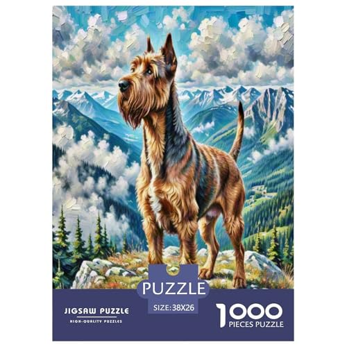 Kane Meme 1000-teiliges Kleine Tierhunde Puzzles Premium Quality Pädagogisch - Home Room Decoration Unterhaltung Für Erwachsene Und Kinder Buntes Spielzeug 38x26cm/1000pcs von MMDASBVPE