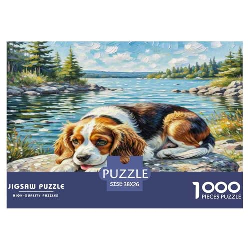 King Charles Spaniel 1000 Teile Kleine Tierhunde Puzzles Premium Quality Pädagogisch - Home Room Decoration Für Erwachsene, Familien Passen Buntes Spielzeug 38x26cm/1000pcs King Charles Spaniel 1000 Teile Kleine Tierhunde Puzzles Premium Quality Pädagogisch - Home Room Decoration Für Erwachsene, Familien Passen Buntes Spielzeug 38x26cm/1000pcs von MMDASBVPE