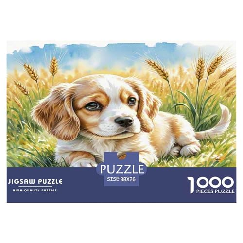 King Charles Spaniel 1000-teiliges Kleine Tierhunde Puzzles Premium Quality Pädagogisch - Home Room Decoration Erwachsene Und Kinder Geschenk Für Von 12 Jahren 38x26cm/1000pcs von MMDASBVPE