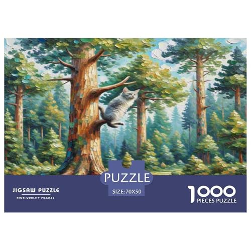 Korat 1000-teiliges Tier Puzzles Premium Quality Familienspiel - Home Room Decoration Für Erwachsene Und Kinder Ab 12 Jahren Buntes Spielzeug 70x50cm/1000pcs von MMDASBVPE