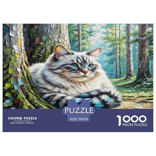 Korat 1000-teiliges Tier Puzzles Premium Quality Familienspiel - Home Room Decoration Unterhaltung Für Erwachsene Und Kinder Buntes Spielzeug 70x50cm/1000pcs von MMDASBVPE
