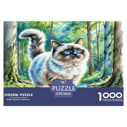 Korat 1000-teiliges Tier Puzzles Premium Quality Pädagogisch - Home Room Decoration Für Erwachsene Und Kinder Ab 12 Jahren Buntes Spielzeug 38x26cm/1000pcs von MMDASBVPE