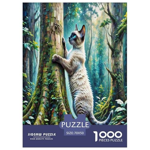 Korat 1000-teiliges Tier Puzzles Premium Quality Pädagogisch - Home Room Decoration Für Erwachsene Und Kinder Ab 12 Jahren Geschenk Für Von 12 Jahren 70x50cm/1000pcs Korat 1000-teiliges Tier Puzzles Premium Quality Pädagogisch - Home Room Decoration Für Erwachsene Und Kinder Ab 12 Jahren Geschenk Für Von 12 Jahren 70x50cm/1000pcs von MMDASBVPE