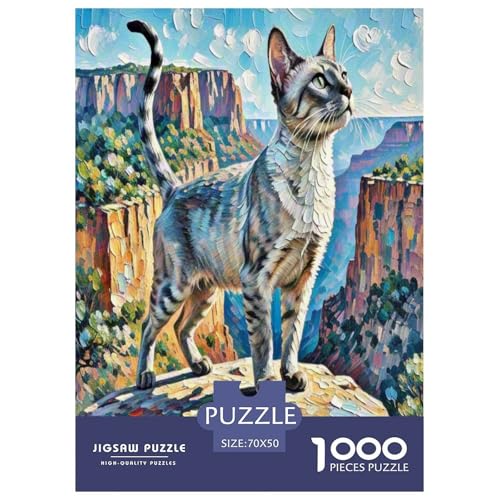 Korat 1000-teiliges Tier Puzzles Premium Quality Pädagogisch - Home Room Decoration Unterhaltung Für Erwachsene Und Kinder Buntes Spielzeug 70x50cm/1000pcs von MMDASBVPE