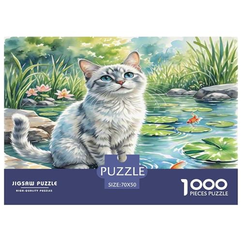 Korat 1000-teiliges Tier Puzzles Premium Quality Pädagogisch - Home Room Decoration Unterhaltung Für Erwachsene Und Kinder Buntes Spielzeug 70x50cm/1000pcs von MMDASBVPE