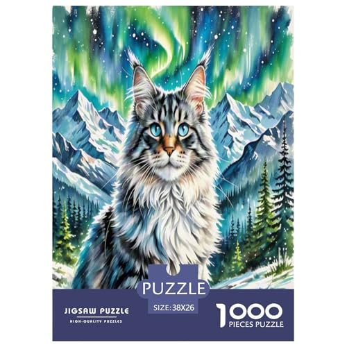 Maine Coon 1000 Teile Tier Puzzles Premium Quality Familienspiel - Home Room Decoration Für Erwachsene, Familien Passen Buntes Spielzeug 38x26cm/1000pcs Maine Coon 1000 Teile Tier Puzzles Premium Quality Familienspiel - Home Room Decoration Für Erwachsene, Familien Passen Buntes Spielzeug 38x26cm/1000pcs von MMDASBVPE