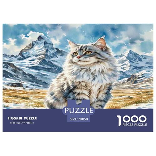 Maine Coon 1000 Teile Tier Puzzles Premium Quality Familienspiel - Home Room Decoration Für Erwachsene, Familien Passen Wertvoll Geschenk Für Kinder 70x50cm/1000pcs Maine Coon 1000 Teile Tier Puzzles Premium Quality Familienspiel - Home Room Decoration Für Erwachsene, Familien Passen Wertvoll Geschenk Für Kinder 70x50cm/1000pcs von MMDASBVPE