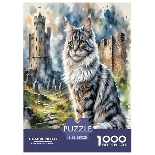 Maine Coon 1000 Teile Tier Puzzles Premium Quality Familienspiel - Home Room Decoration Für Erwachsene Und Kinder Ab 12 Jahren Buntes Spielzeug 38x26cm/1000pcs Maine Coon 1000 Teile Tier Puzzles Premium Quality Familienspiel - Home Room Decoration Für Erwachsene Und Kinder Ab 12 Jahren Buntes Spielzeug 38x26cm/1000pcs von MMDASBVPE