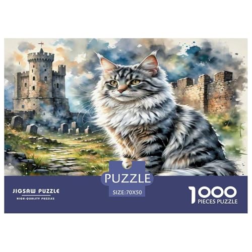 Maine Coon 1000 Teile Tier Puzzles Premium Quality Familienspiel - Home Room Decoration Unterhaltung Für Erwachsene Und Kinder Buntes Spielzeug 70x50cm/1000pcs Maine Coon 1000 Teile Tier Puzzles Premium Quality Familienspiel - Home Room Decoration Unterhaltung Für Erwachsene Und Kinder Buntes Spielzeug 70x50cm/1000pcs von MMDASBVPE