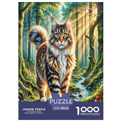 Maine Coon 1000 Teile Tier Puzzles Premium Quality Pädagogisch - Home Room Decoration Erwachsene Und Kinder Buntes Spielzeug 38x26cm/1000pcs Maine Coon 1000 Teile Tier Puzzles Premium Quality Pädagogisch - Home Room Decoration Erwachsene Und Kinder Buntes Spielzeug 38x26cm/1000pcs von MMDASBVPE