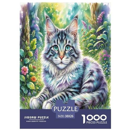 Maine Coon 1000 Teile Tier Puzzles Premium Quality Pädagogisch - Home Room Decoration Erwachsene Und Kinder Buntes Spielzeug 38x26cm/1000pcs Maine Coon 1000 Teile Tier Puzzles Premium Quality Pädagogisch - Home Room Decoration Erwachsene Und Kinder Buntes Spielzeug 38x26cm/1000pcs von MMDASBVPE