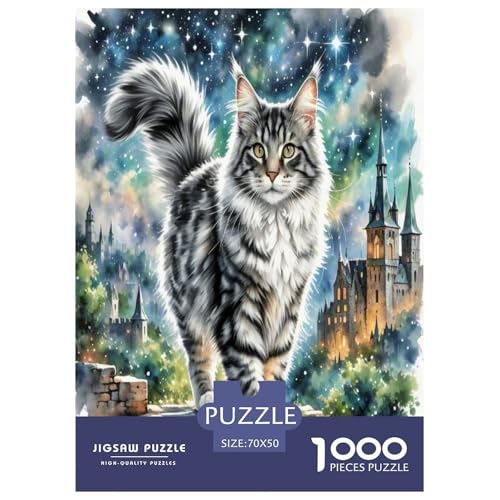 Maine Coon 1000 Teile Tier Puzzles Premium Quality Pädagogisch - Home Room Decoration Erwachsene Und Kinder Geschenk Für Von 12 Jahren 70x50cm/1000pcs Maine Coon 1000 Teile Tier Puzzles Premium Quality Pädagogisch - Home Room Decoration Erwachsene Und Kinder Geschenk Für Von 12 Jahren 70x50cm/1000pcs von MMDASBVPE