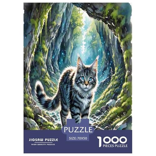 Maine Coon 1000 Teile Tier Puzzles Premium Quality Pädagogisch - Home Room Decoration Für Erwachsene, Familien Passen Buntes Spielzeug 70x50cm/1000pcs Maine Coon 1000 Teile Tier Puzzles Premium Quality Pädagogisch - Home Room Decoration Für Erwachsene, Familien Passen Buntes Spielzeug 70x50cm/1000pcs von MMDASBVPE
