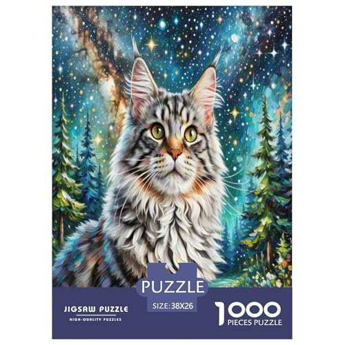 Maine Coon 1000 Teile Tier Puzzles Premium Quality Pädagogisch - Home Room Decoration Für Erwachsene, Familien Passen Wertvoll Geschenk Für Kinder 38x26cm/1000pcs Maine Coon 1000 Teile Tier Puzzles Premium Quality Pädagogisch - Home Room Decoration Für Erwachsene, Familien Passen Wertvoll Geschenk Für Kinder 38x26cm/1000pcs von MMDASBVPE