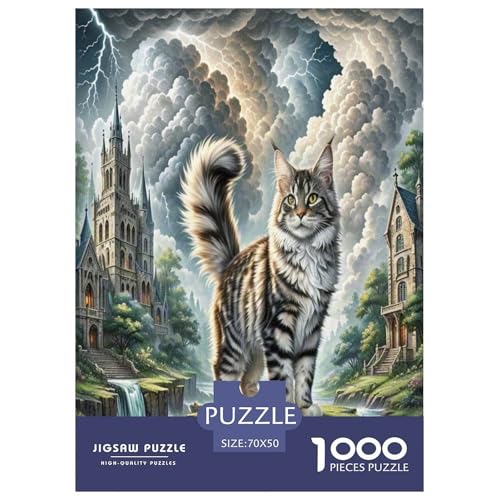 Maine Coon 1000 Teile Tier Puzzles Premium Quality Pädagogisch - Home Room Decoration Unterhaltung Für Erwachsene Und Kinder Geschenk Für Von 12 Jahren 70x50cm/1000pcs Maine Coon 1000 Teile Tier Puzzles Premium Quality Pädagogisch - Home Room Decoration Unterhaltung Für Erwachsene Und Kinder Geschenk Für Von 12 Jahren 70x50cm/1000pcs von MMDASBVPE