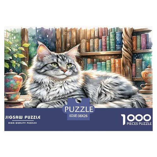 Maine Coon 1000-teiliges Tier Puzzles Premium Quality Familienspiel - Home Room Decoration Erwachsene Und Kinder Buntes Spielzeug 38x26cm/1000pcs Maine Coon 1000-teiliges Tier Puzzles Premium Quality Familienspiel - Home Room Decoration Erwachsene Und Kinder Buntes Spielzeug 38x26cm/1000pcs von MMDASBVPE