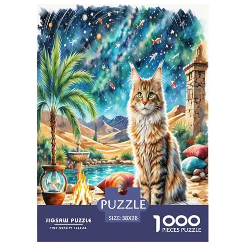 Maine Coon 1000-teiliges Tier Puzzles Premium Quality Familienspiel - Home Room Decoration Erwachsene Und Kinder Buntes Spielzeug 38x26cm/1000pcs Maine Coon 1000-teiliges Tier Puzzles Premium Quality Familienspiel - Home Room Decoration Erwachsene Und Kinder Buntes Spielzeug 38x26cm/1000pcs von MMDASBVPE