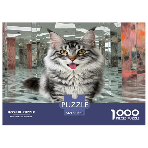Maine Coon 1000-teiliges Tier Puzzles Premium Quality Familienspiel - Home Room Decoration Für Erwachsene Und Kinder Ab 12 Jahren Geschenk Für Von 12 Jahren 70x50cm/1000pcs Maine Coon 1000-teiliges Tier Puzzles Premium Quality Familienspiel - Home Room Decoration Für Erwachsene Und Kinder Ab 12 Jahren Geschenk Für Von 12 Jahren 70x50cm/1000pcs von MMDASBVPE