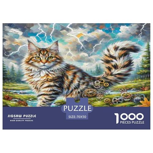 Maine Coon 1000-teiliges Tier Puzzles Premium Quality Familienspiel - Home Room Decoration Unterhaltung Für Erwachsene Und Kinder Buntes Spielzeug 70x50cm/1000pcs Maine Coon 1000-teiliges Tier Puzzles Premium Quality Familienspiel - Home Room Decoration Unterhaltung Für Erwachsene Und Kinder Buntes Spielzeug 70x50cm/1000pcs von MMDASBVPE