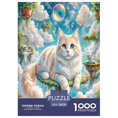Maine Coon 1000-teiliges Tier Puzzles Premium Quality Pädagogisch - Home Room Decoration Für Erwachsene, Familien Passen Wertvoll Geschenk Für Kinder 38x26cm/1000pcs Maine Coon 1000-teiliges Tier Puzzles Premium Quality Pädagogisch - Home Room Decoration Für Erwachsene, Familien Passen Wertvoll Geschenk Für Kinder 38x26cm/1000pcs von MMDASBVPE