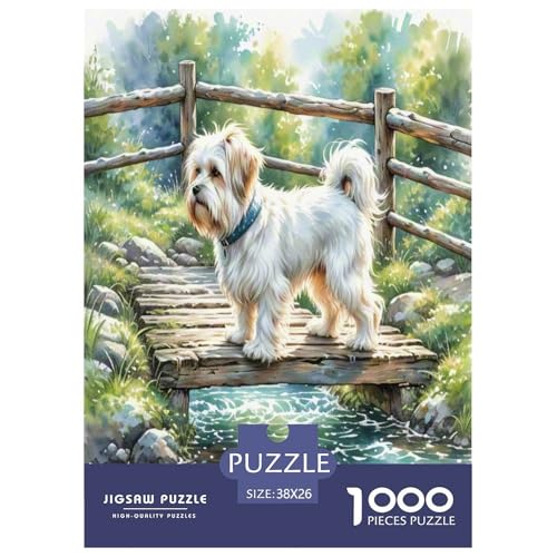 Marzis Hund 1000 Teile Tier Puzzles Premium Quality Familienspiel - Home Room Decoration Für Erwachsene Und Kinder Ab 12 Jahren Buntes Spielzeug 38x26cm/1000pcs von MMDASBVPE