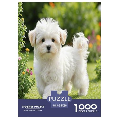 Marzis Hund 1000 Teile Tier Puzzles Premium Quality Pädagogisch - Home Room Decoration Für Erwachsene Und Kinder Ab 12 Jahren Wertvoll Geschenk Für 38x26cm/1000pcs von MMDASBVPE
