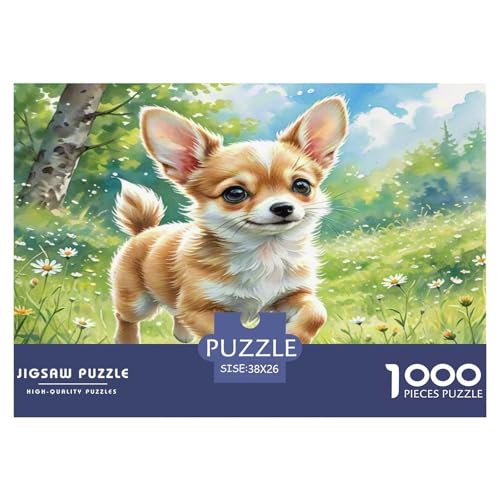 Miniatur Pinscher 1000-teiliges Tier Puzzles Premium Quality Familienspiel - Home Room Decoration Erwachsene Und Kinder Wertvoll Geschenk Für 38x26cm/1000pcs von MMDASBVPE