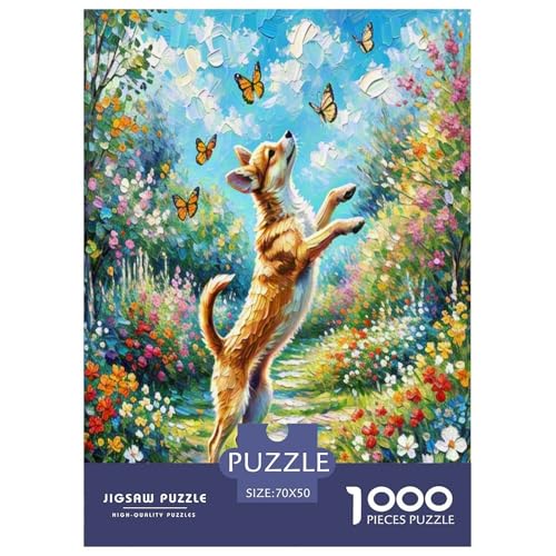 Miniatur Pinscher 1000-teiliges Tier Puzzles Premium Quality Pädagogisch - Home Room Decoration Erwachsene Und Kinder Buntes Spielzeug 70x50cm/1000pcs von MMDASBVPE