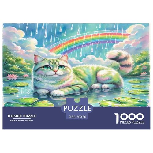 Munchkin 1000-teiliges Tier Puzzles Premium Quality Pädagogisch - Home Room Decoration Erwachsene Und Kinder Buntes Spielzeug 70x50cm/1000pcs von MMDASBVPE