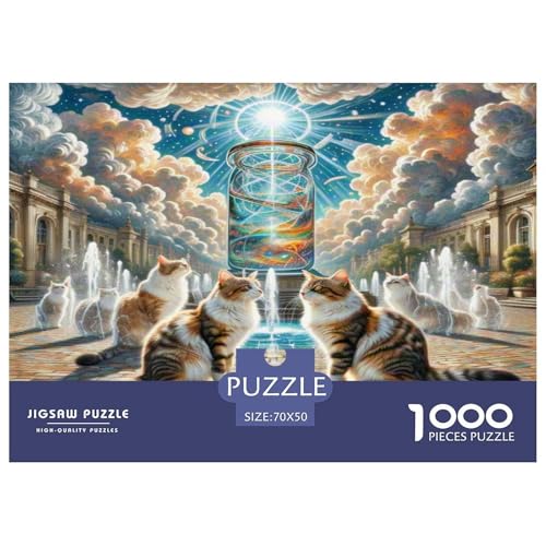 Munchkin 1000-teiliges Tier Puzzles Premium Quality Pädagogisch - Home Room Decoration Erwachsene Und Kinder Buntes Spielzeug 70x50cm/1000pcs von MMDASBVPE
