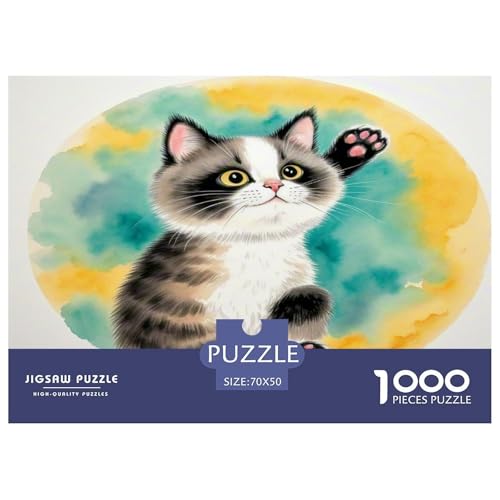 Munchkin 1000-teiliges Tier Puzzles Premium Quality Pädagogisch - Home Room Decoration Für Erwachsene Und Kinder Ab 12 Jahren Wertvoll Geschenk Für 70x50cm/1000pcs von MMDASBVPE