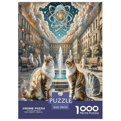 Munchkin 1000-teiliges Tier Puzzles Premium Quality Pädagogisch - Home Room Decoration Unterhaltung Für Erwachsene Und Kinder Buntes Spielzeug 70x50cm/1000pcs von MMDASBVPE