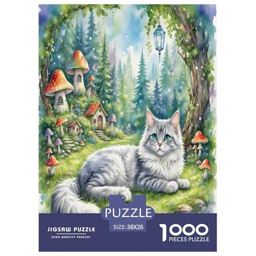 Norwegische Waldkatte 1000 Teile Tier Puzzles Premium Quality Familienspiel - Home Room Decoration Erwachsene Und Kinder Geschenk Für Von 12 Jahren 38x26cm/1000pcs Norwegische Waldkatte 1000 Teile Tier Puzzles Premium Quality Familienspiel - Home Room Decoration Erwachsene Und Kinder Geschenk Für Von 12 Jahren 38x26cm/1000pcs von MMDASBVPE