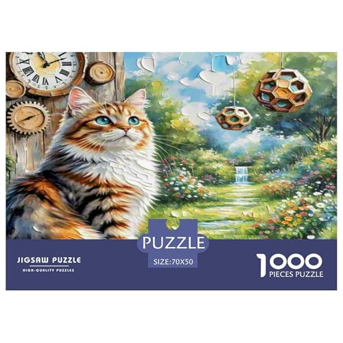 Norwegische Waldkatte 1000 Teile Tier Puzzles Premium Quality Familienspiel - Home Room Decoration Für Erwachsene Und Kinder Ab 12 Jahren Buntes Spielzeug 70x50cm/1000pcs Norwegische Waldkatte 1000 Teile Tier Puzzles Premium Quality Familienspiel - Home Room Decoration Für Erwachsene Und Kinder Ab 12 Jahren Buntes Spielzeug 70x50cm/1000pcs von MMDASBVPE