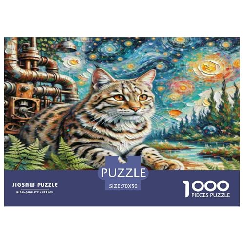 Norwegische Waldkatte 1000 Teile Tier Puzzles Premium Quality Familienspiel - Home Room Decoration Für Erwachsene Und Kinder Ab 12 Jahren Buntes Spielzeug 70x50cm/1000pcs Norwegische Waldkatte 1000 Teile Tier Puzzles Premium Quality Familienspiel - Home Room Decoration Für Erwachsene Und Kinder Ab 12 Jahren Buntes Spielzeug 70x50cm/1000pcs von MMDASBVPE